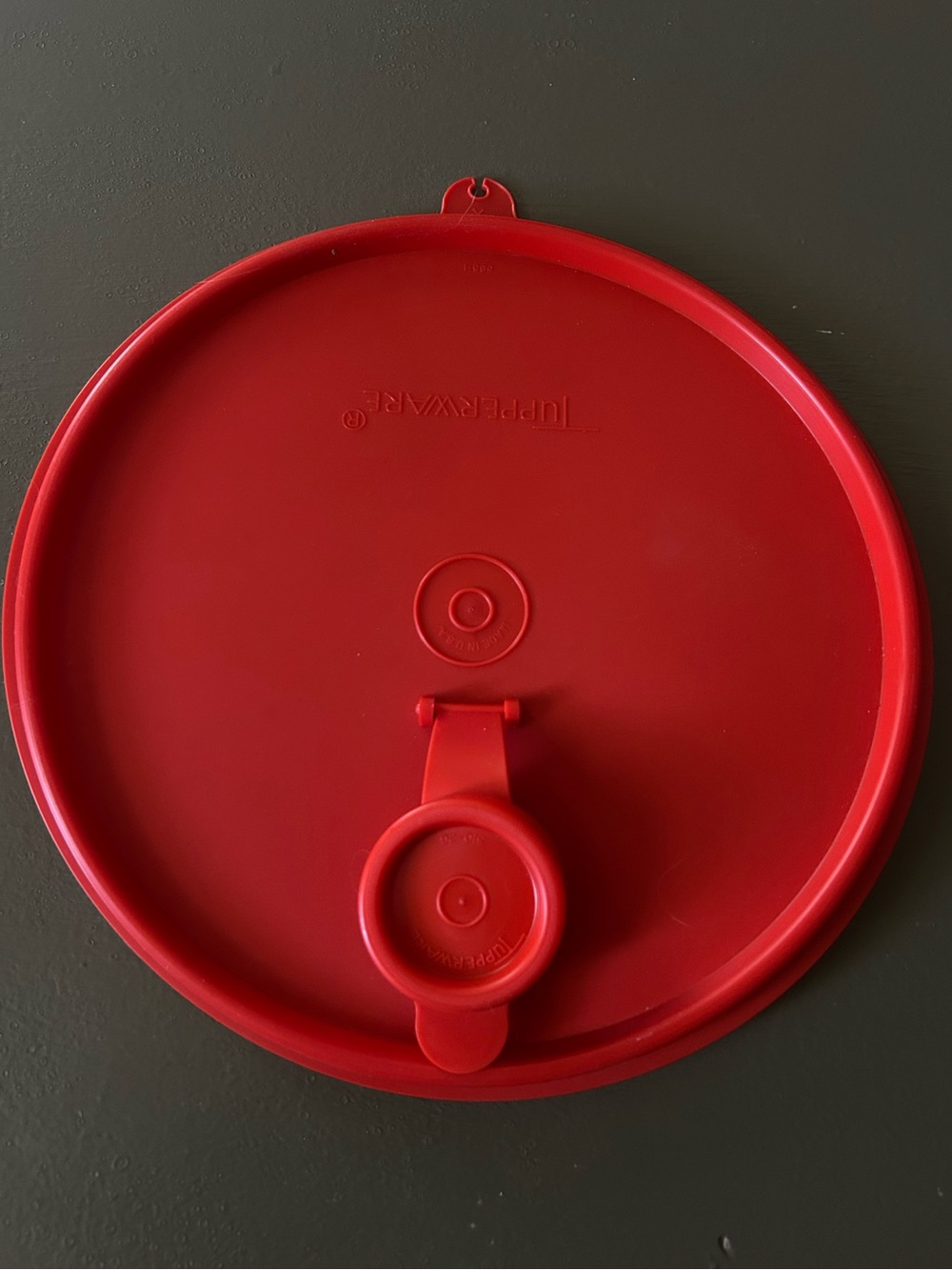 Vintage Tupperware Seal Lid 565-1 With Pour Spout Cap 510-26 Round Replacement